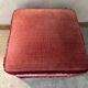 Vintage pouf in red fabric