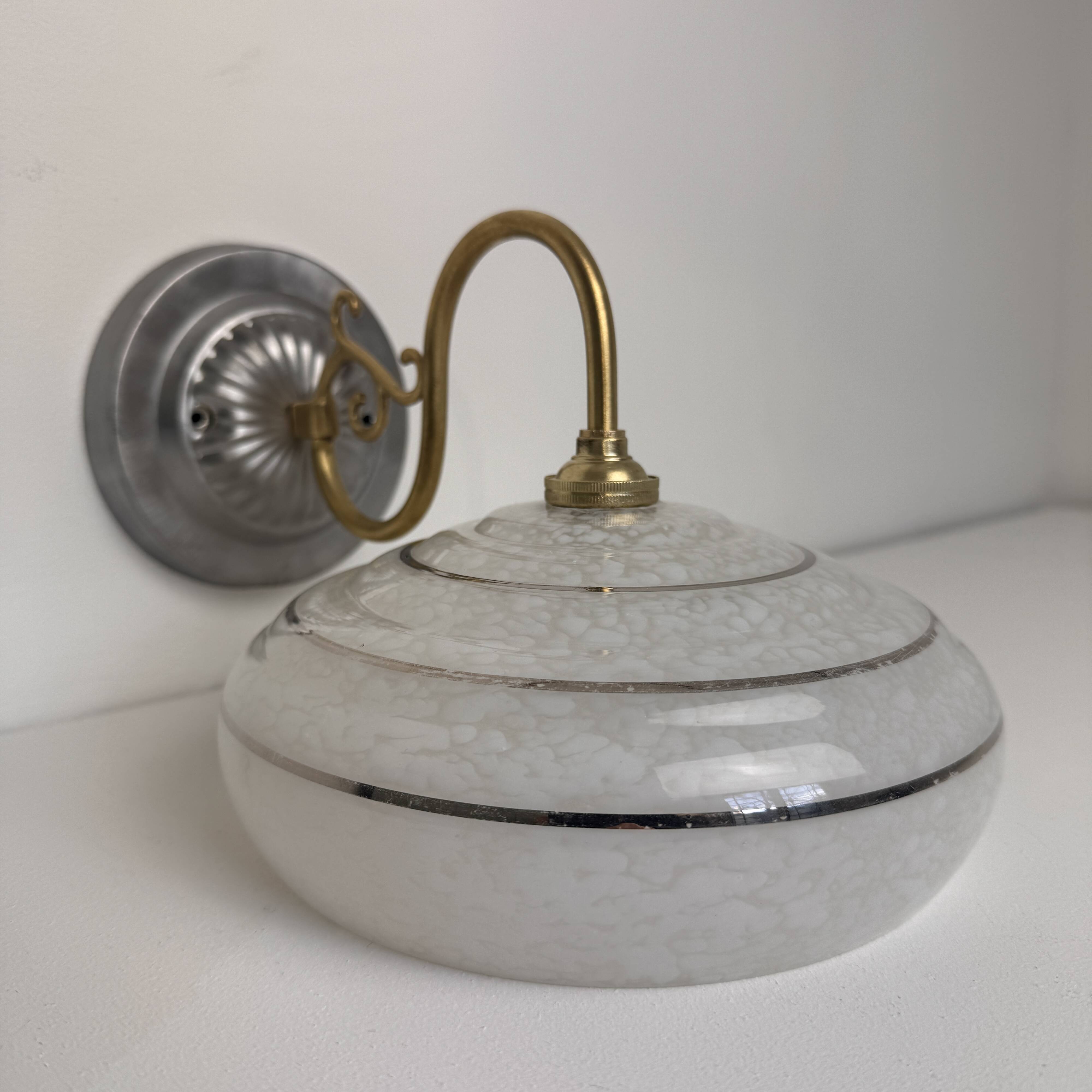 Ancienne applique verre de clichy vintage