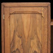 Art Deco sideboard in mahogany and mahogany burl. Splendid patina.