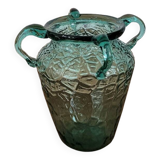 Small glass vase with 4 handles