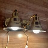 Pair of modular wall lights Scandinavian design 1960.