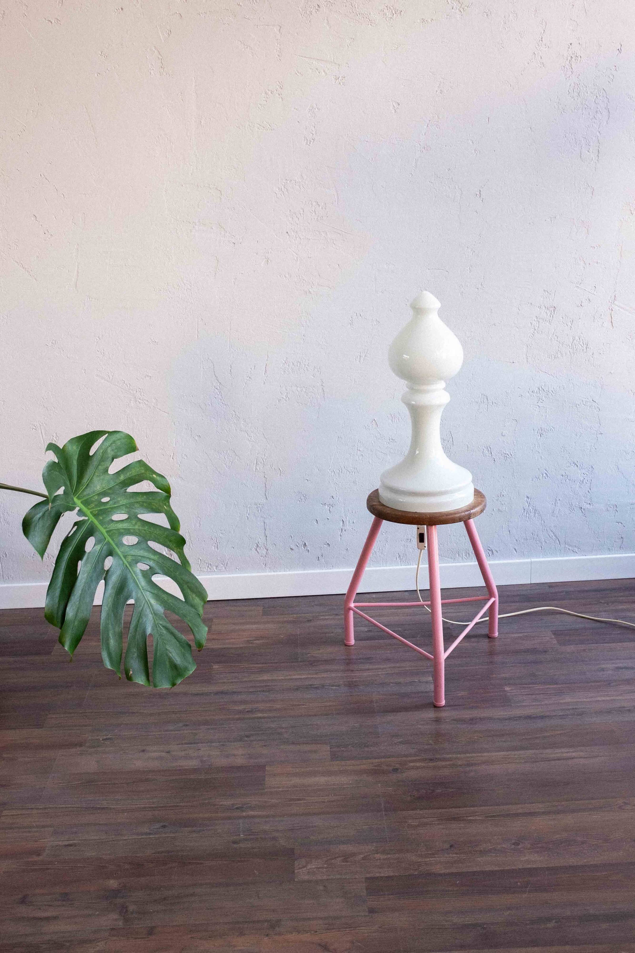 Vintage Czechoslovak Bishop Glass Lamp by Ivan Jakeš, 1970s