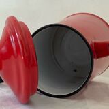 Vintage 1950 red enamelled sheet metal