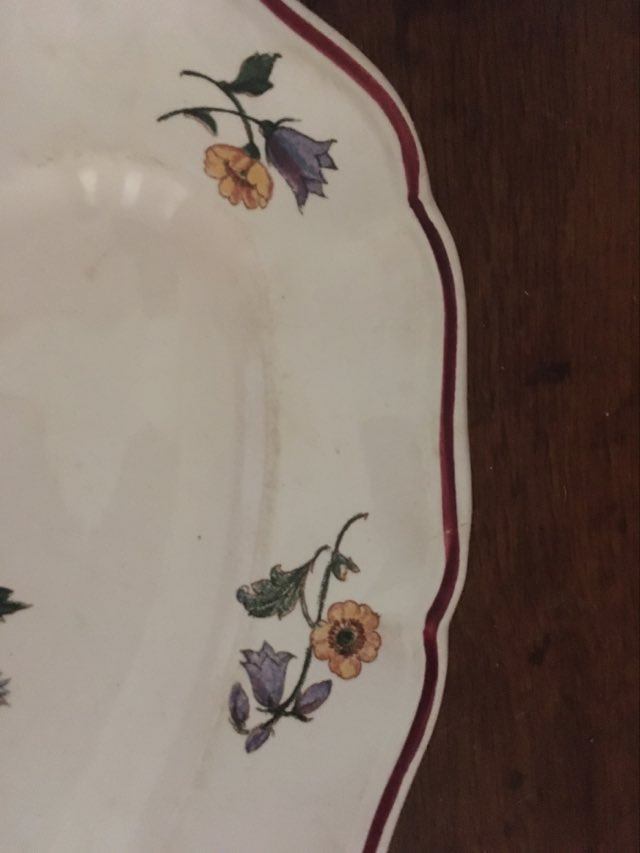 Ravier flowered Sarreguemines "Agreste".