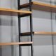 1970s Italian teak shelves unit with desk