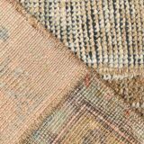 Vintage Brown Beige Turkish Vintage Runner Rug, 67x254Cm