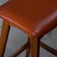 Mid-Century Bar Stools in Rosewood and Leather by Erik Buch for Dyrlund, Set of 4