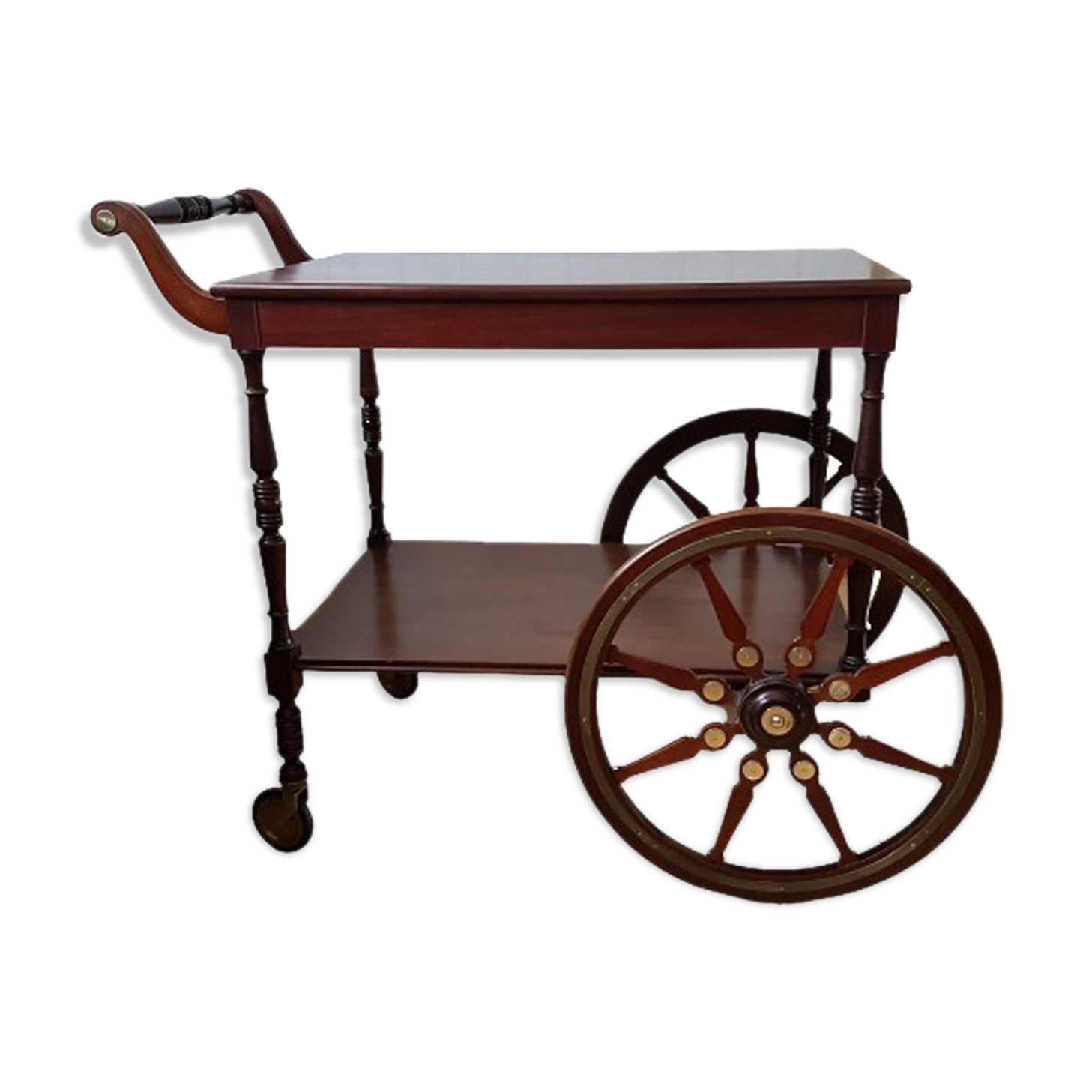 Former service with large wooden wheels