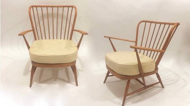 Pair of Ercol armchairs from the 60s