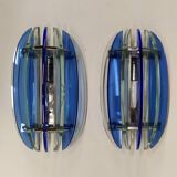 Two Veca wall lights, Italy, 1970s.