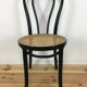 Black Thonet FMG bistro chair in curved wood and cannage