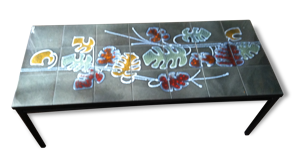 Table céramique signée piètement