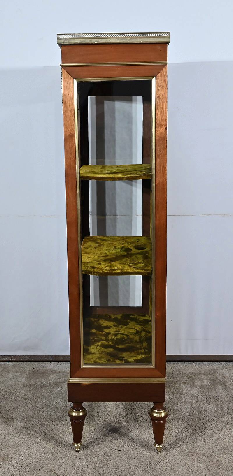 Small Mahogany Showcase, Louis XVI style – Mid 20th century