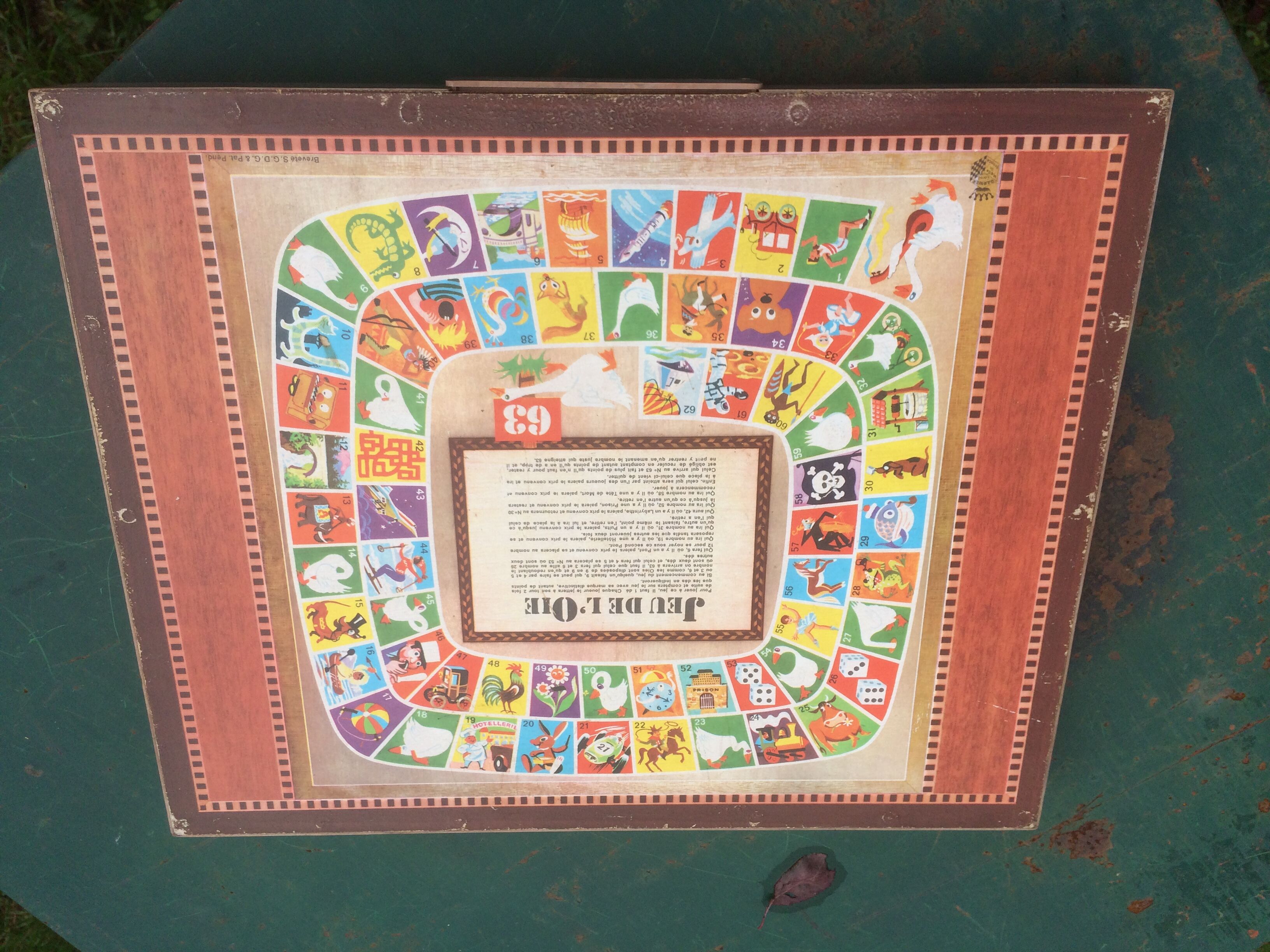 Checkers game and goose game