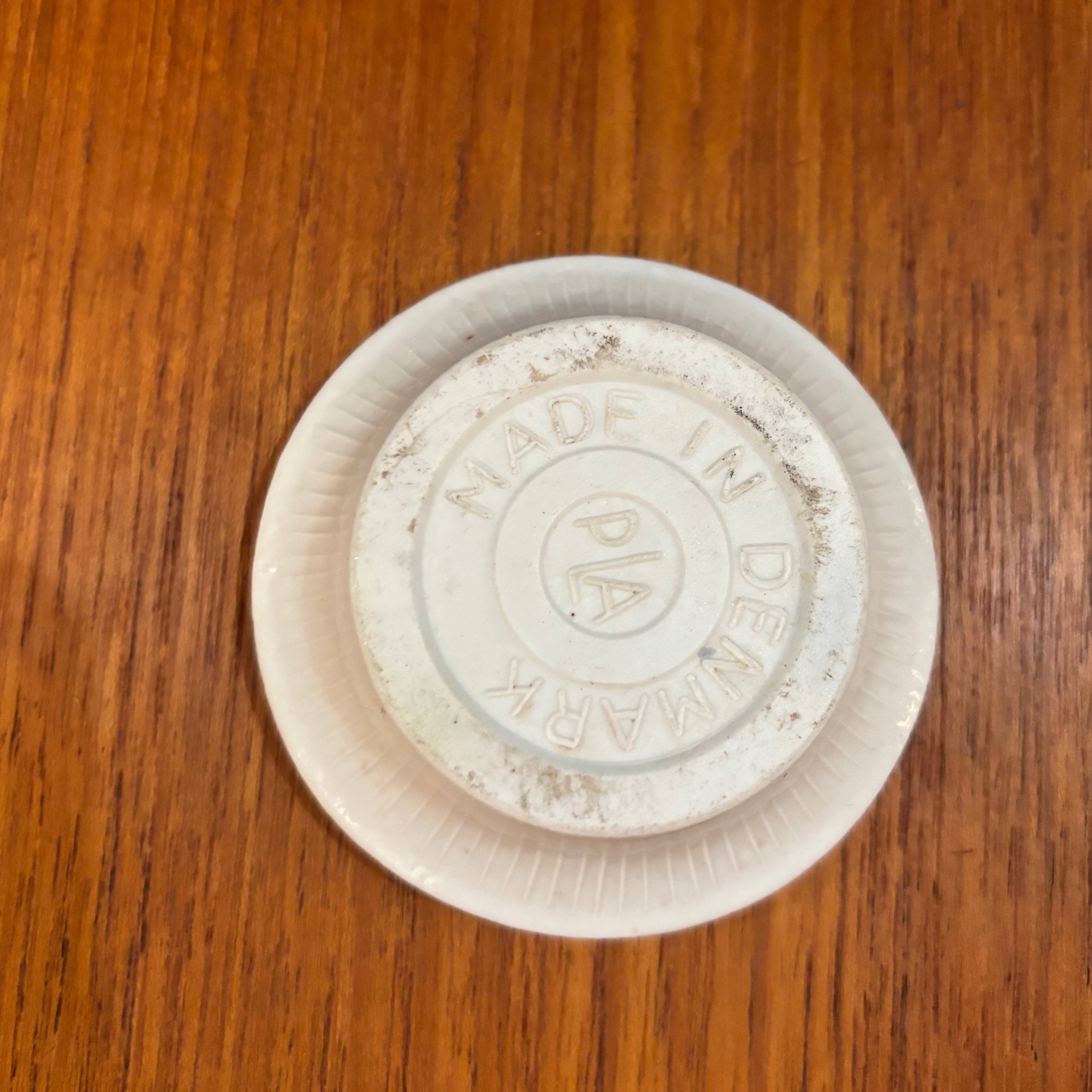 Set of 6 Danish porcelain candle holders