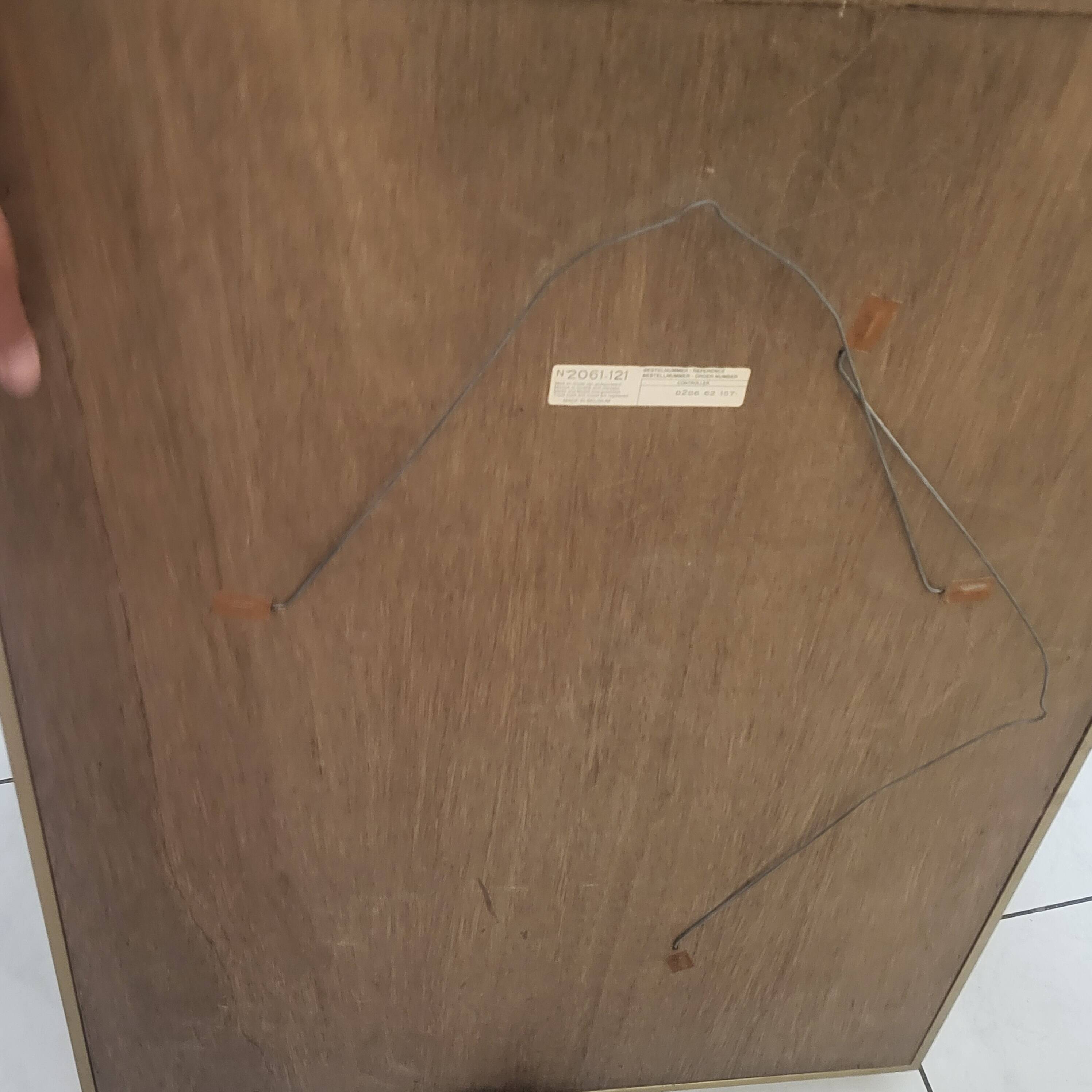 Bevelled and gold mirror with a frame by DeKnudt, Belgium 1960-70.