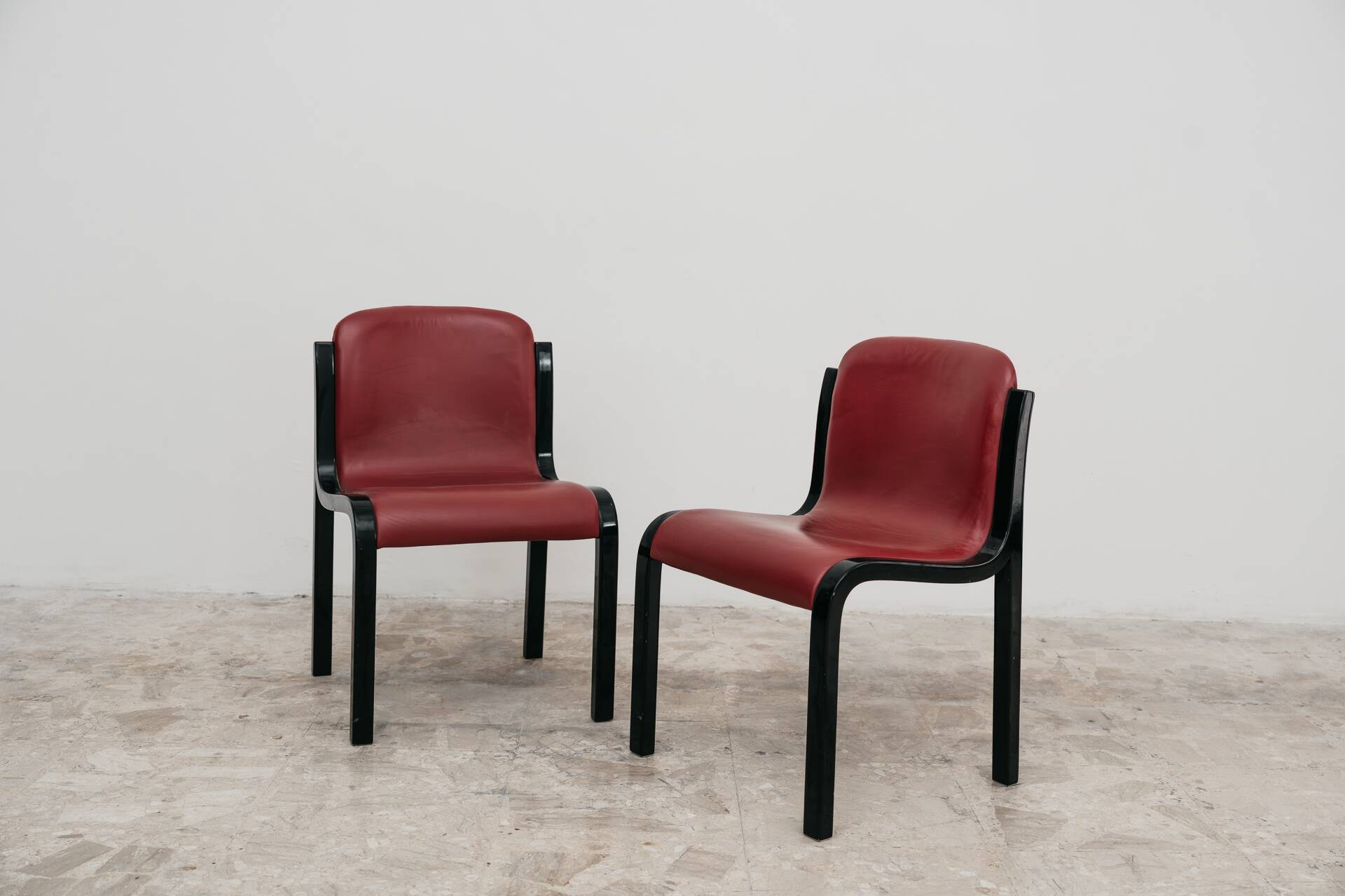 Carlo Bartoli Tisettanta Coppia Di Sedie Mod. Mito Anni 70 Design