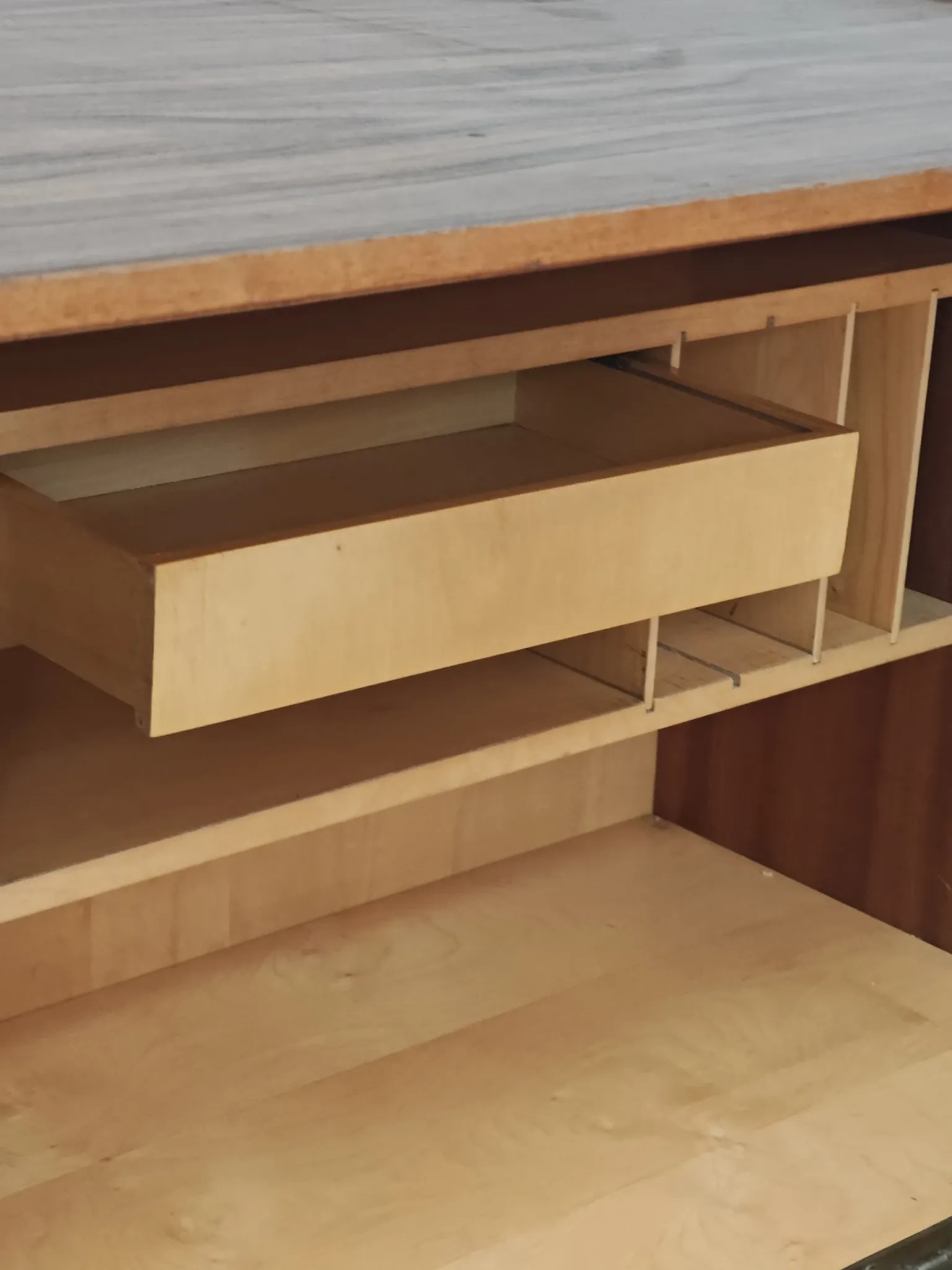 Wooden secretary by Frantisek Mezulanik for Up Zavody