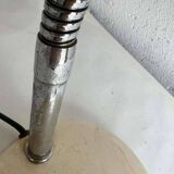 White table lamp / vintage space age desk lamp