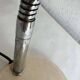 White table lamp / vintage space age desk lamp