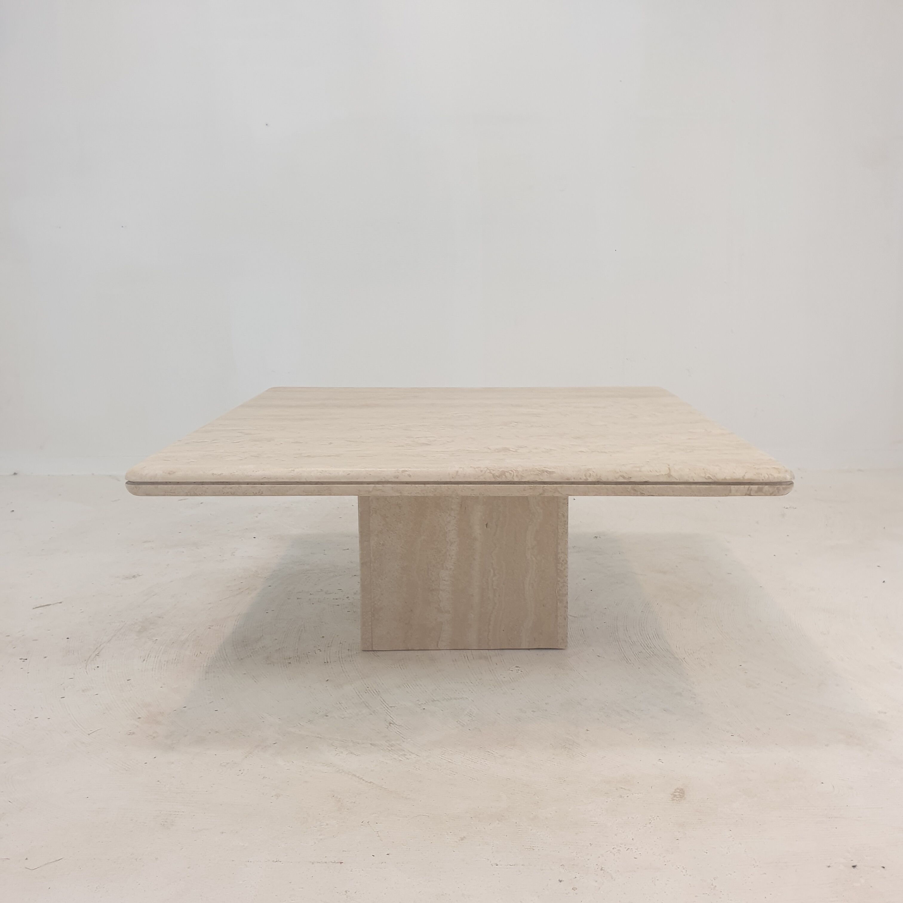 Italian Travertine Coffee Table, 1980's