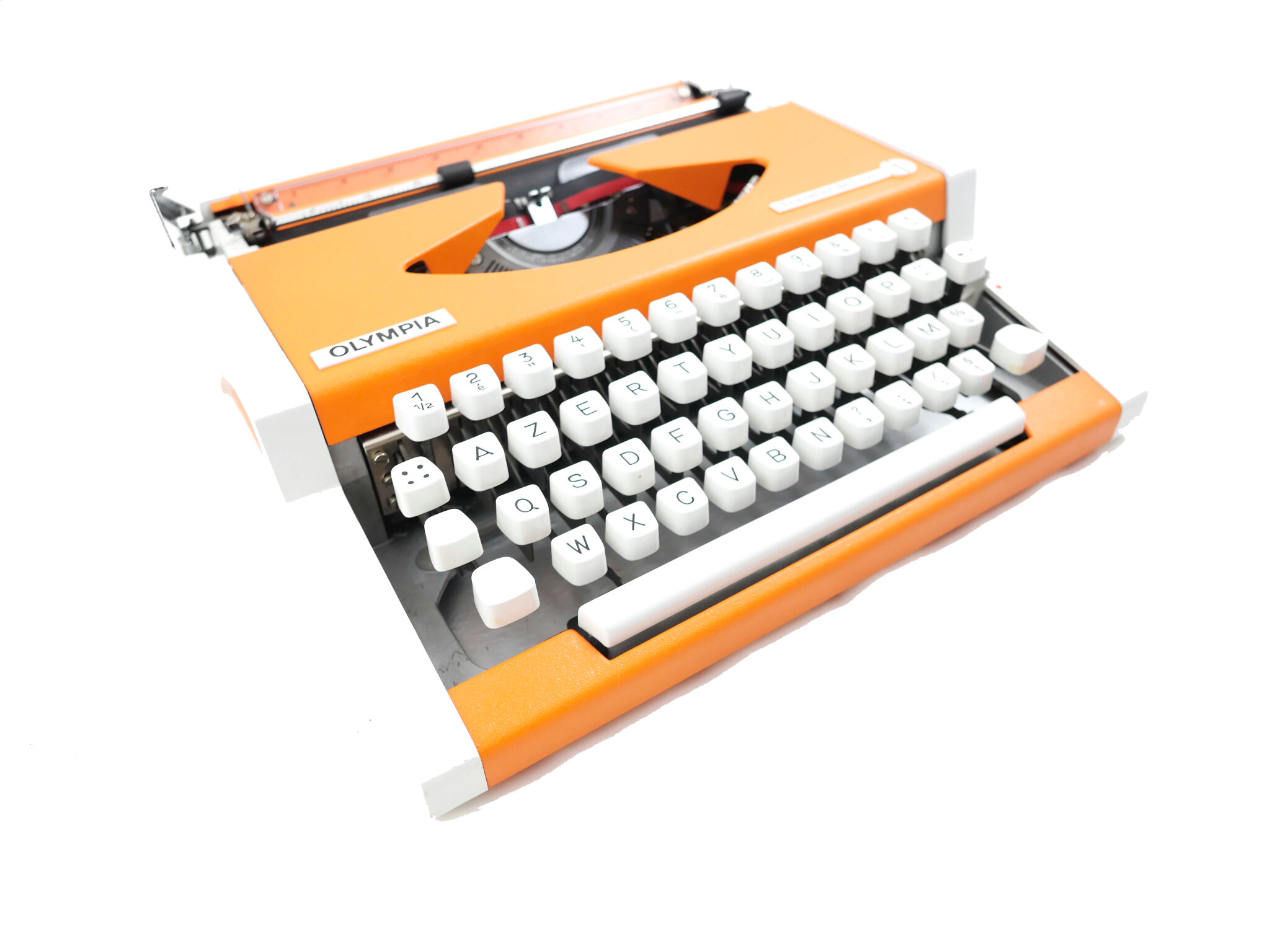 Machine to type Olympia Traveller Luxury Orange revised new ribbon
