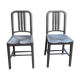 Navy emeco anthracite chairs