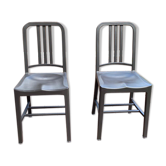 Navy emeco anthracite chairs