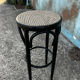 High cane rattan bar stool