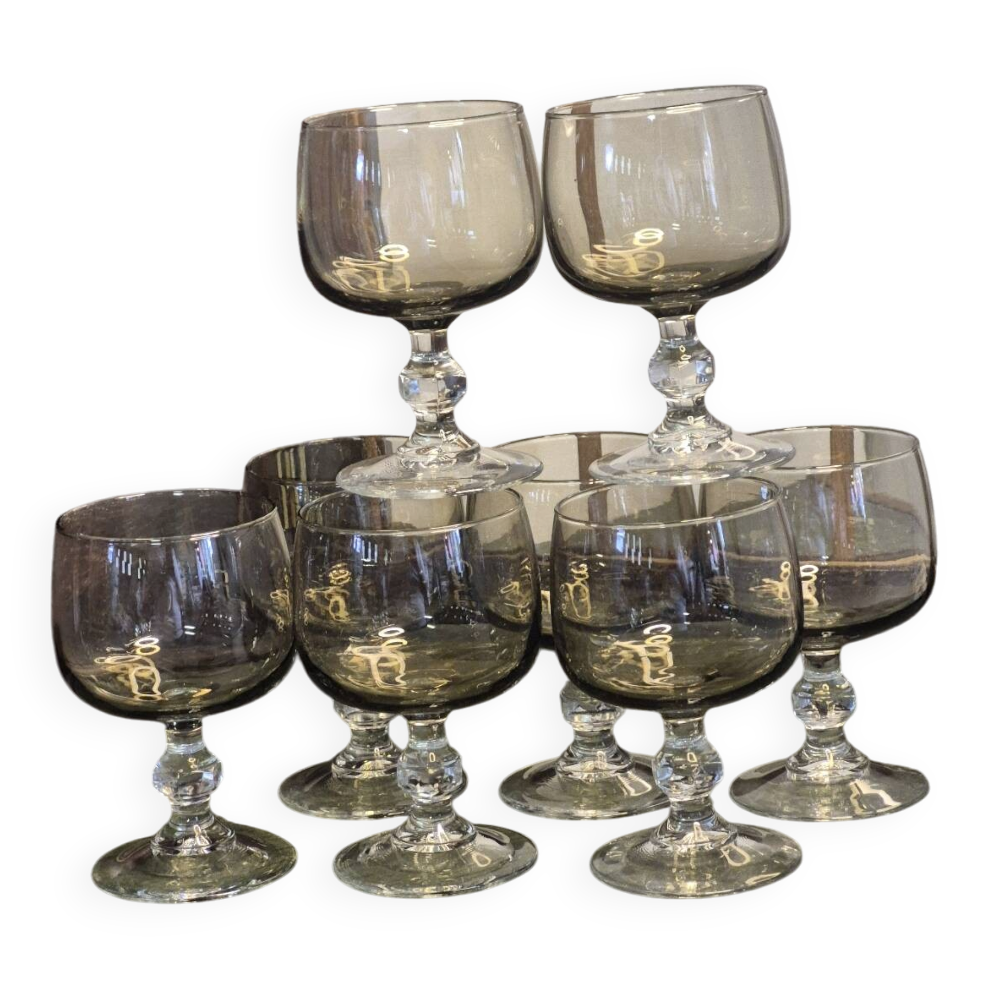 Balloon stemmed glasses