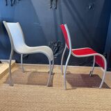 Pair of FPE chairs by Ron Arad for Kartell translucent and