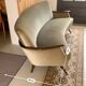 Water green velvet cabinetmaker's arc sofa