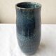 Blue stoneware vase