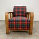 Fauteuil art déco bois années 30