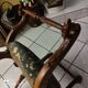 Fauteuil Dagobert curule en noyer