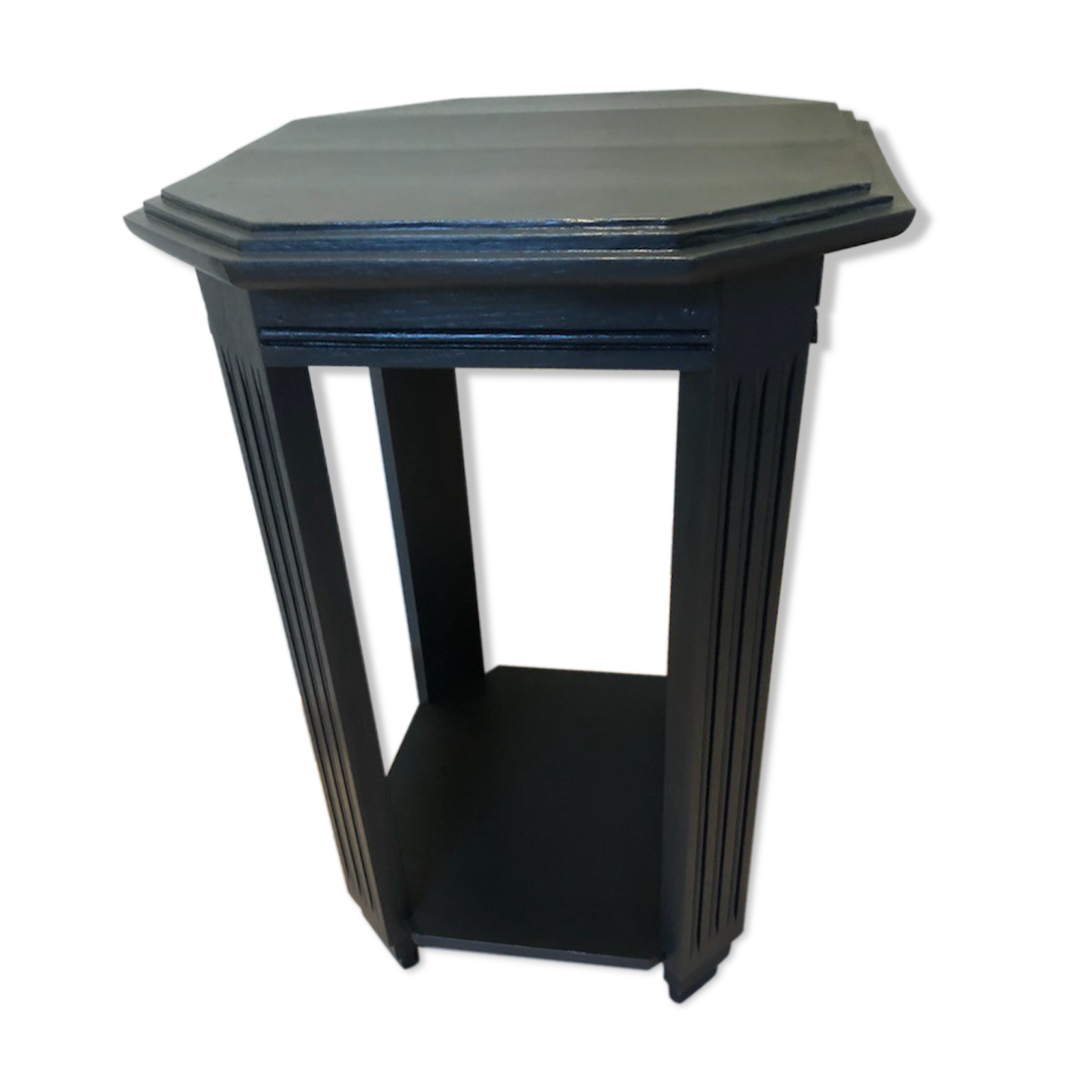 Octagonal art deco pedestal