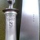 Meat cutting service in silver plate art nouveau