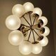 Lampe de plafond Sputnik en laiton par Kaiser Leuchten