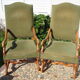 A pair of Louis XIII-style sheep bones armchairs
