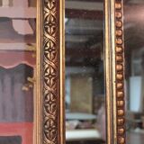 Miroir à réserves en bois doré XIXème 170x110cm