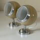 Pair wall lamp eyes ball vintage design 70 years