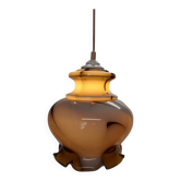 Lampe à suspension vintage française en forme de gobelet