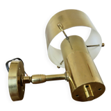 Jo Hammerborg wall lamp in brass, Denmark, 1970s.