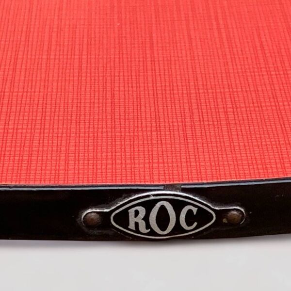 Paire de chaises Formica rouge Roc 1960