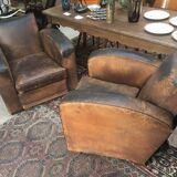 Paire de fauteuils club