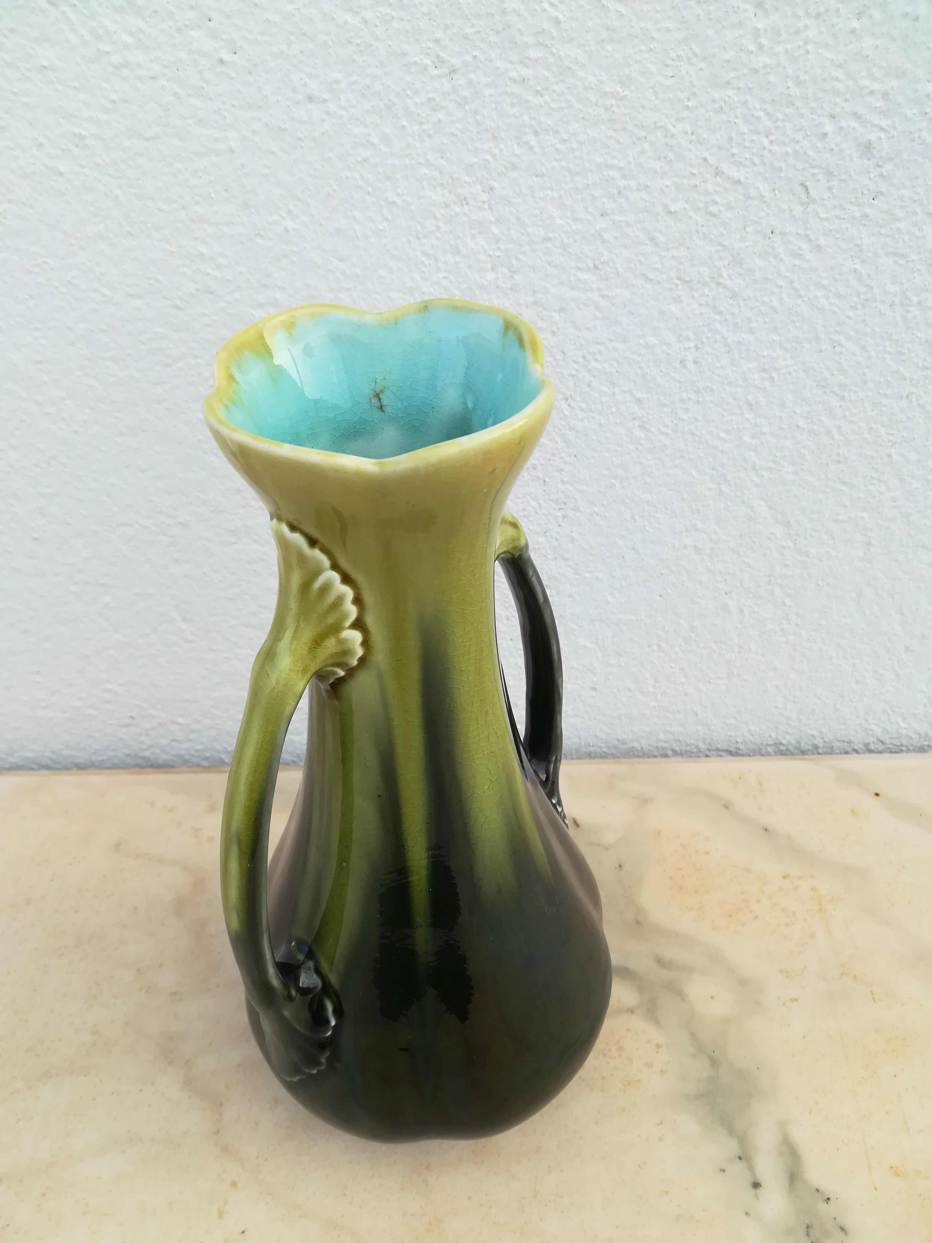 Art nouveau Orchies earthenware vase