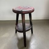 Brutalist, industrial style workers’ stool, Italy, 1900s