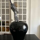 large glazed ceramic vase