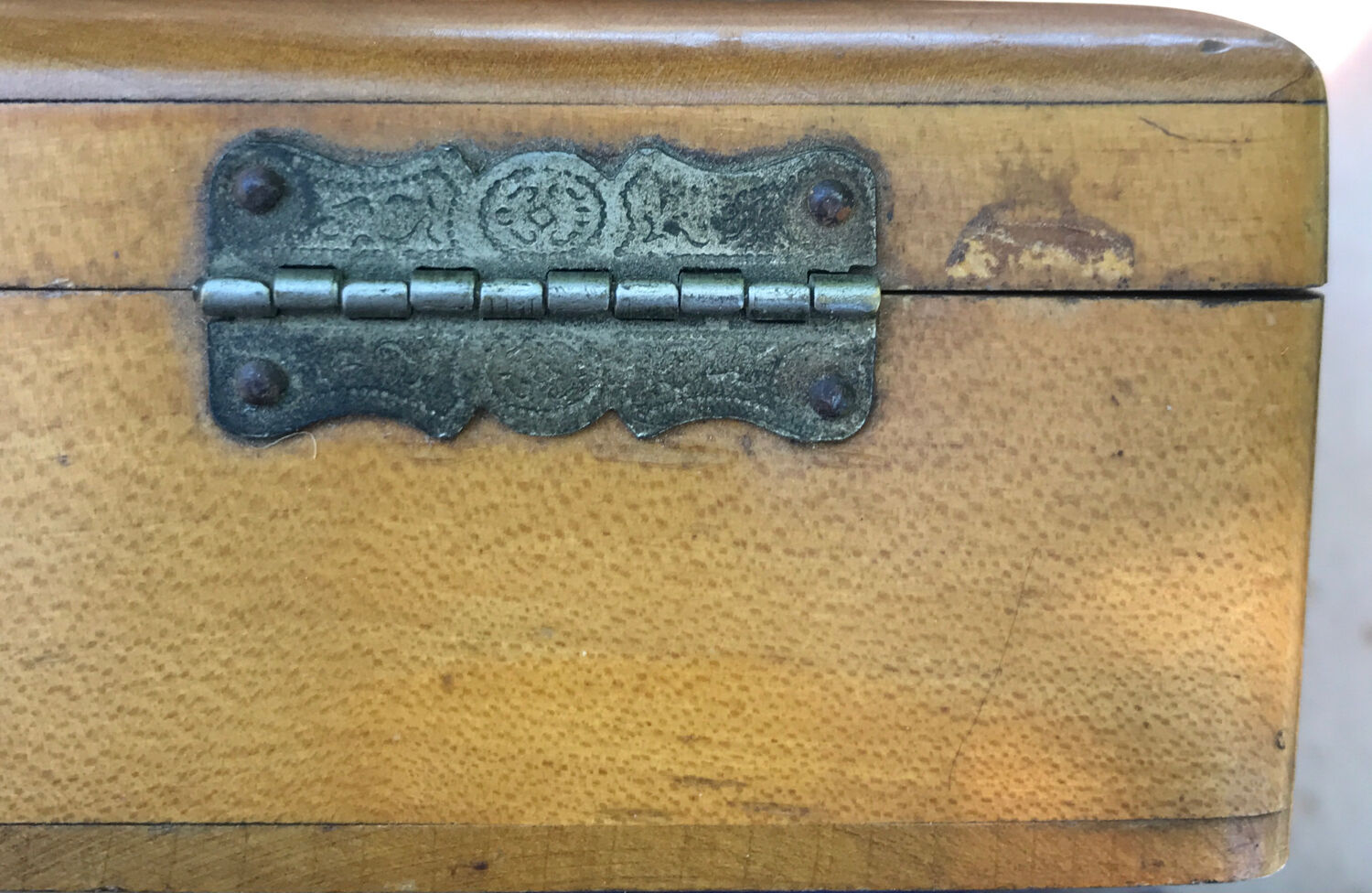 Victorian wooden box Mauchline late 19th century