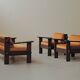 Architect's bench in solid wood, France, circa 1970.